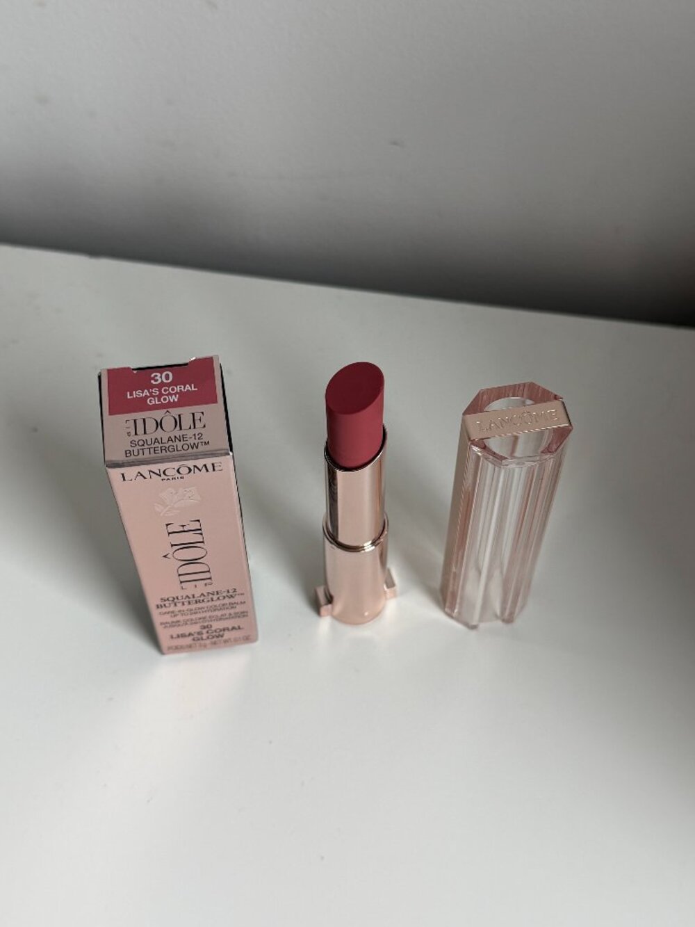 NWT Lancome Lip Idole Butterglow Lip Balm 30 Lisa's Coral Glow